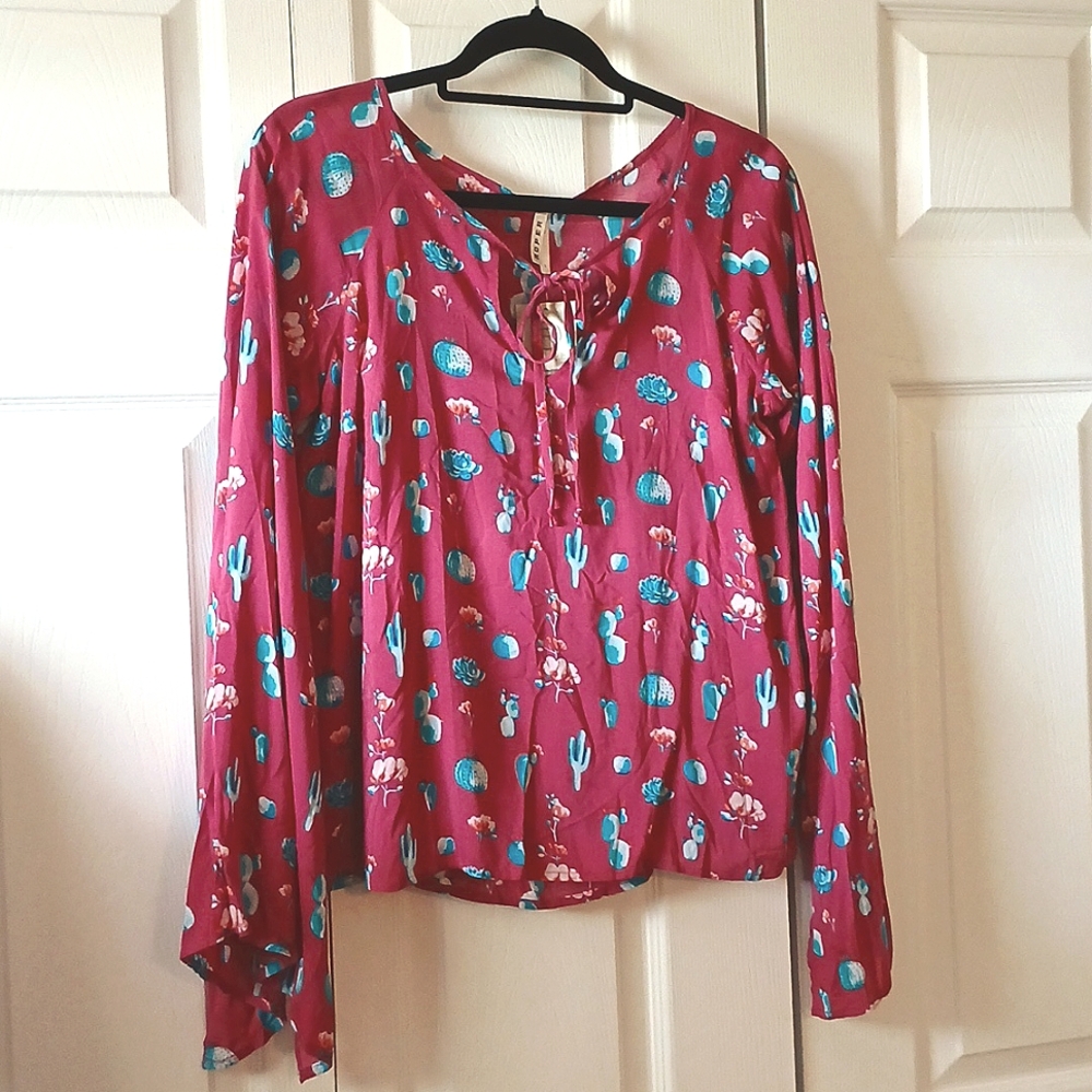 Roper NWT Wear The West LS Top S